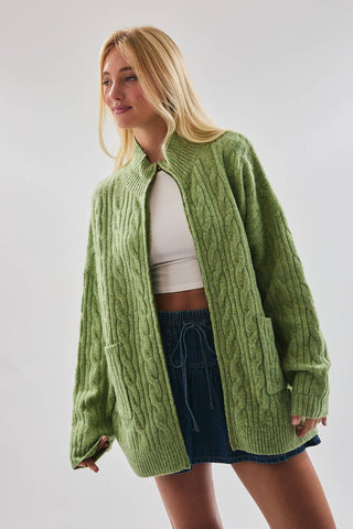 Cable Sweater Jacket