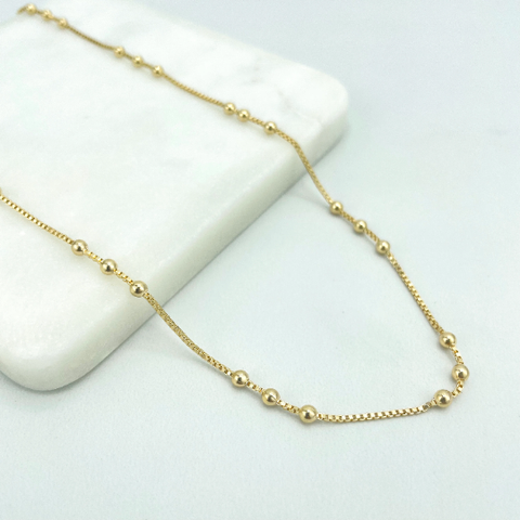 18k Gold Filled Satellite Chain