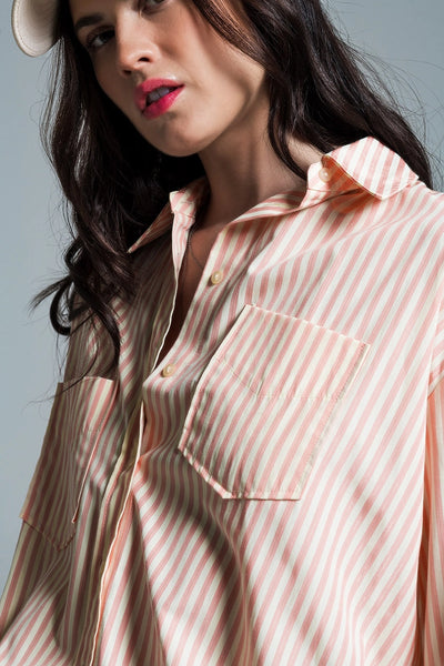 Light Orange Oversized Blouse