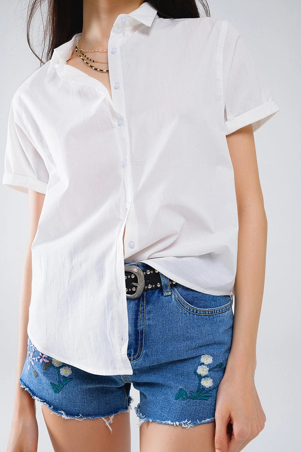 Short Sleeve Relaxed Button Up Shirt