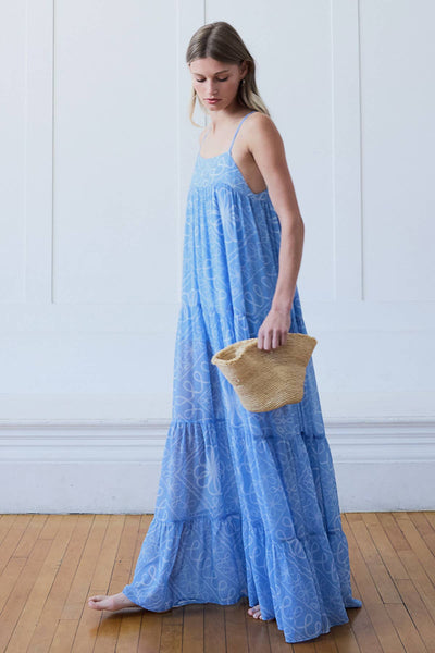 Floral Tiered Summer Long Dress