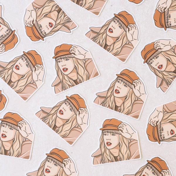 Taylor Red Pop Culture Sticker