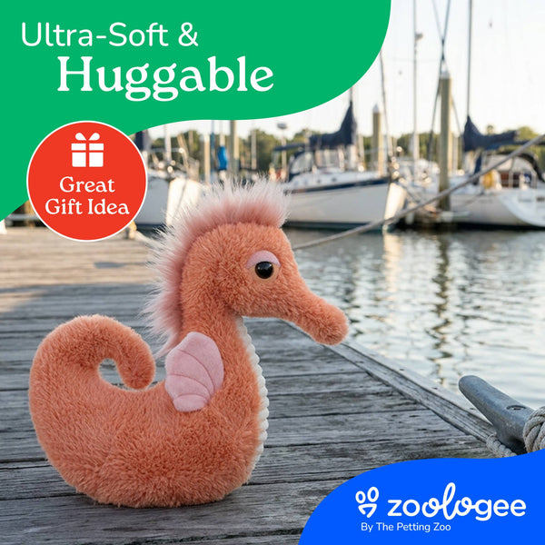Fuzzlez Seahorse Coral 12" (30cm)