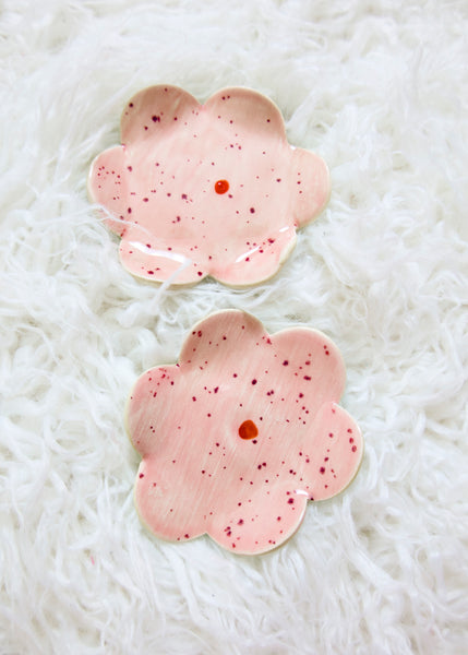 Handmade Flower Trinket Dish (PINK)