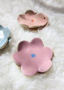 Handmade Flower Trinket Dish (PURPLE)