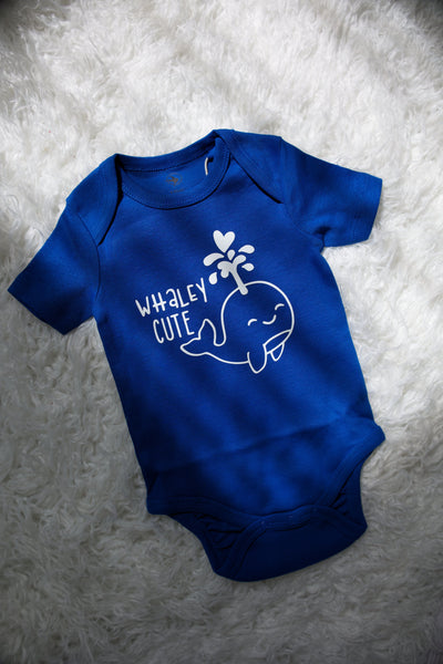 “WHALEY CUTE” BABY ONESIE