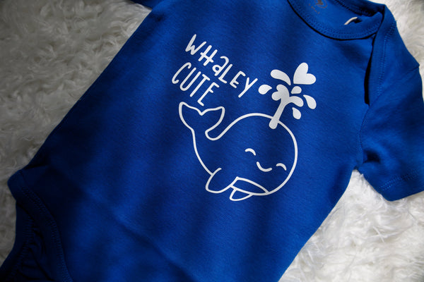 “WHALEY CUTE” BABY ONESIE