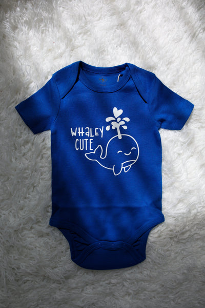“WHALEY CUTE” BABY ONESIE