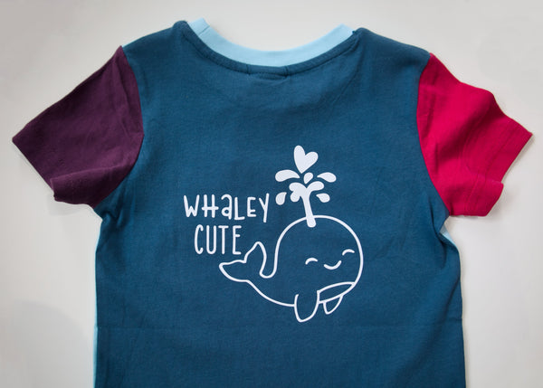 “WHALEY CUTE” TODDLER TEE (Colour Block Limited Edition)
