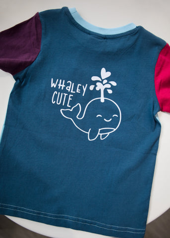 “WHALEY CUTE” TODDLER TEE (Colour Block Limited Edition)