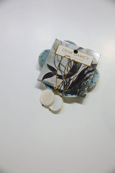 The Mother of Pearl Drop Earrings
