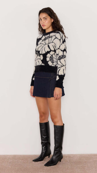 Eden Intarzia Knit Sweater