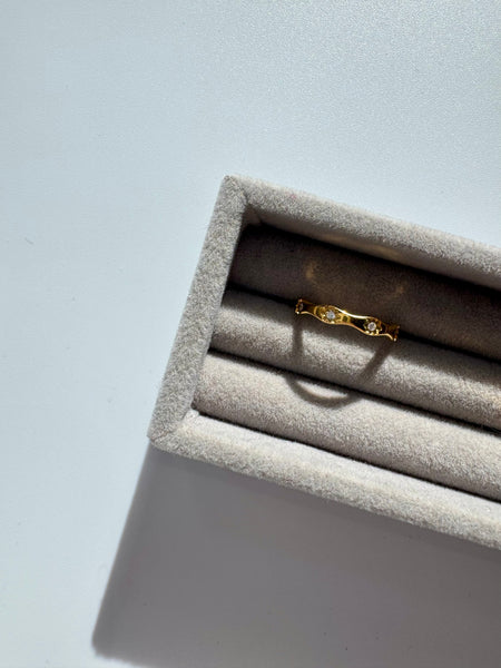 Wavy 18K Gold Plated Ring