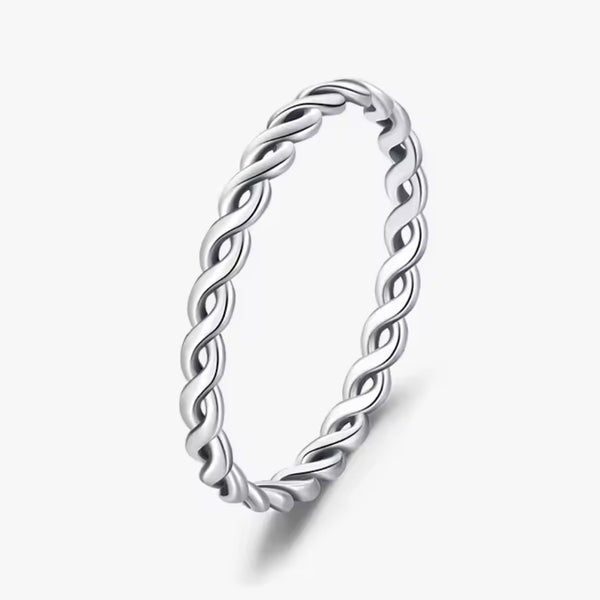 Sterling Silver Twisted Vintage Style Ring