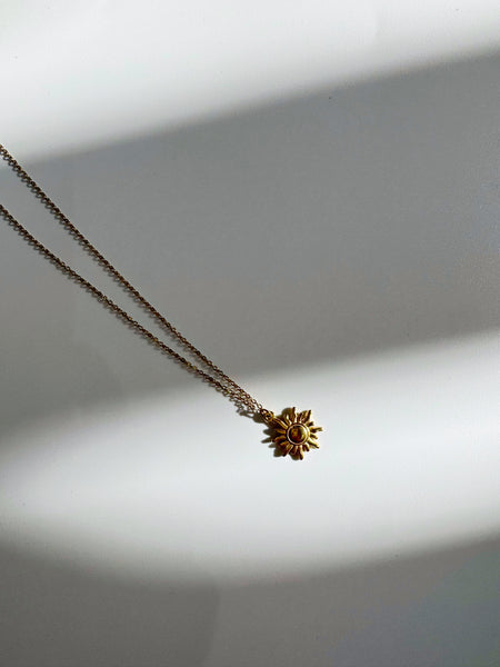 18K Gold Plated Sun Necklace