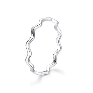 Sterling Silver Wavy Ring