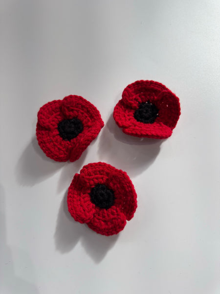 Handmade Poppy Brooch