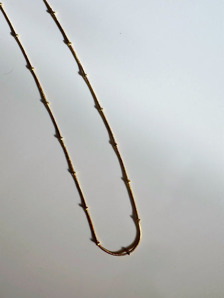 18K Gold Plated Beaded Chain