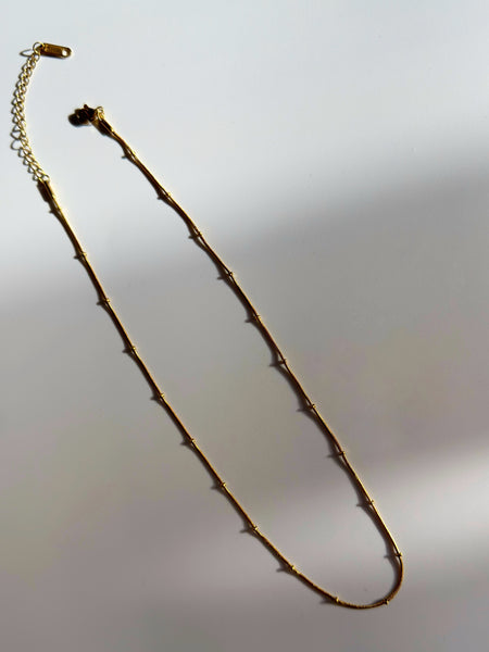 18K Gold Plated Beaded Chain