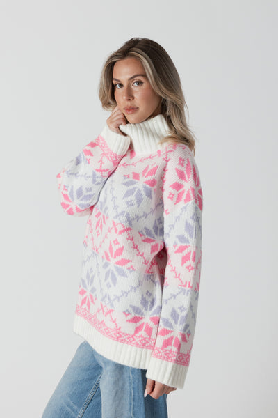 Lyra Fair Isle Mockneck