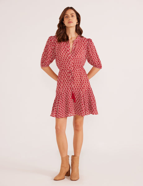 Annie Puff Sleeve Mini Dress