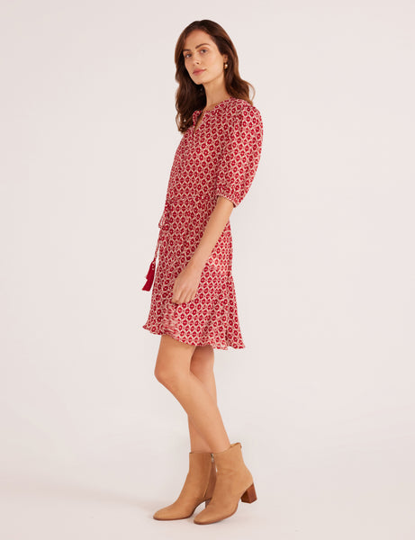 Annie Puff Sleeve Mini Dress