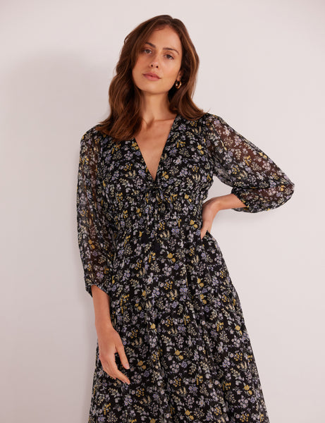 Taylee Long Sleeve Midi Dress