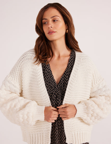 Abby Textured Knit Cardigan