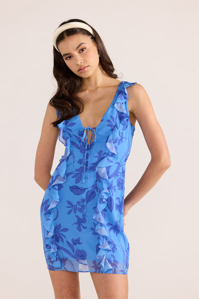 Jeanne Ruffle Mini Dress