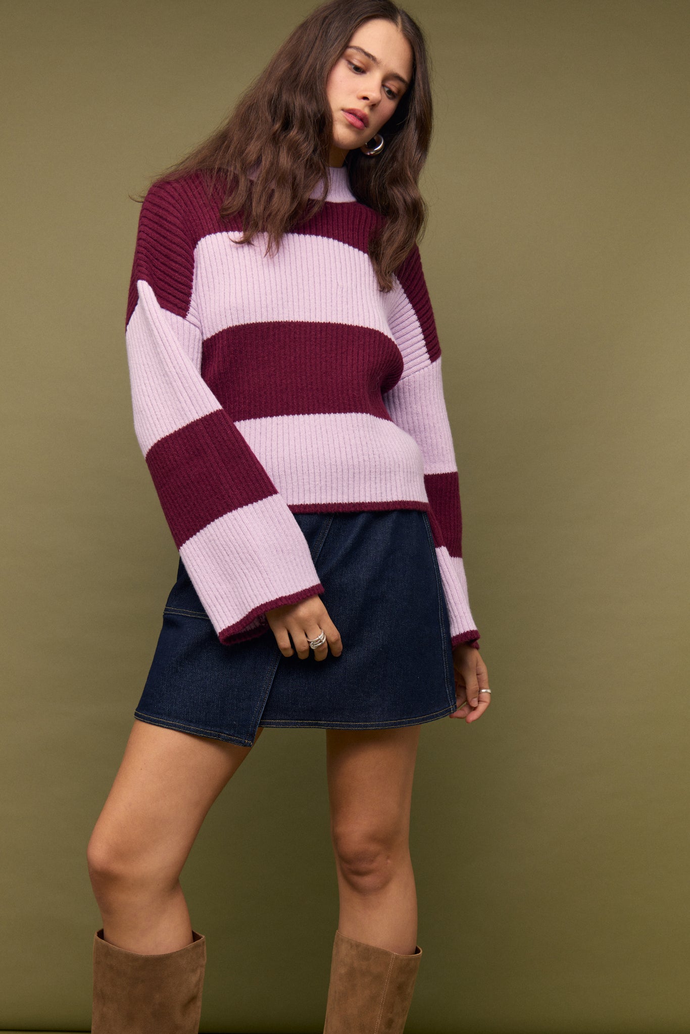 Freja Stripe Chunky Knit