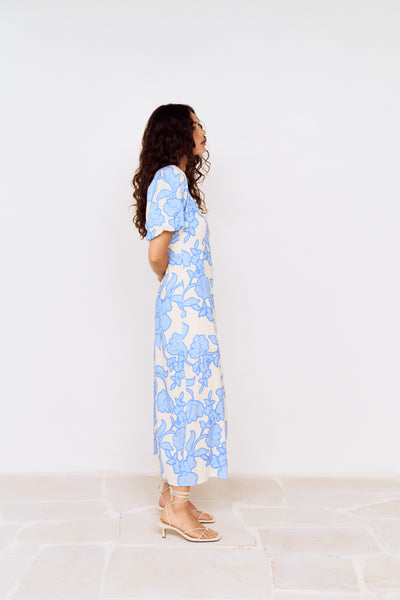 Alessia Puff Sleeve Midi Dress