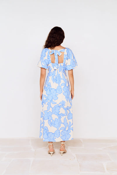 Alessia Puff Sleeve Midi Dress