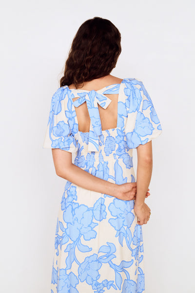 Alessia Puff Sleeve Midi Dress