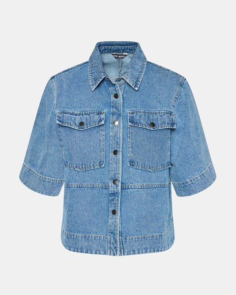 Eliana Denim Top Blue