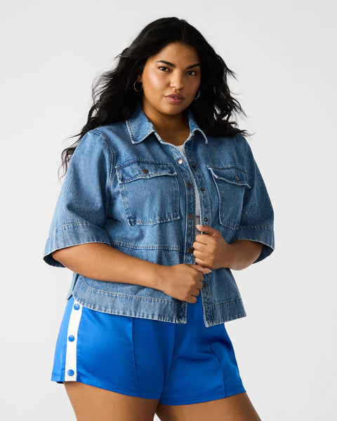 Eliana Denim Top Blue