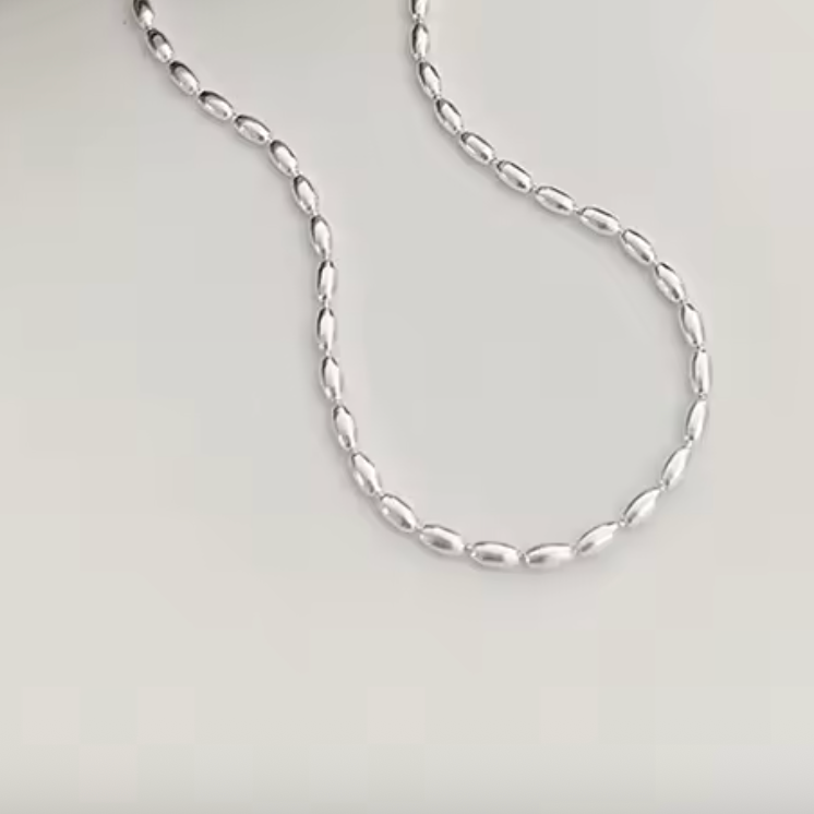 Sterling Silver Beaded Necklace