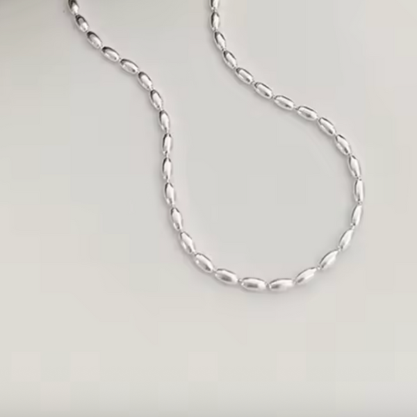 Sterling Silver Beaded Necklace