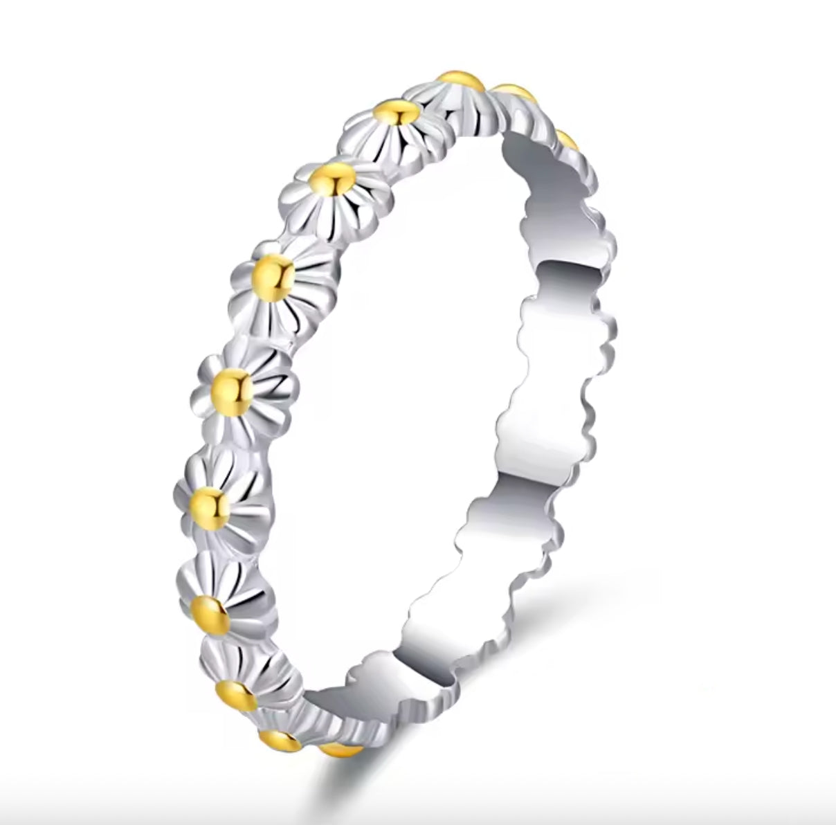 Sterling Silver Daisy Ring