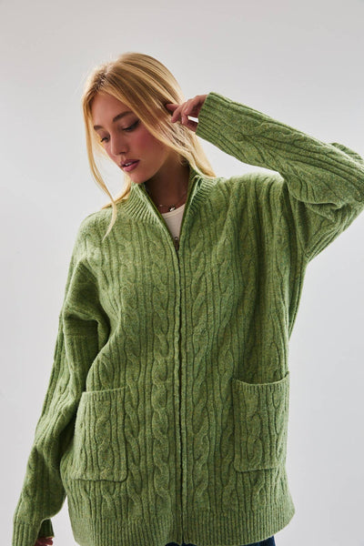 Cable Sweater Jacket