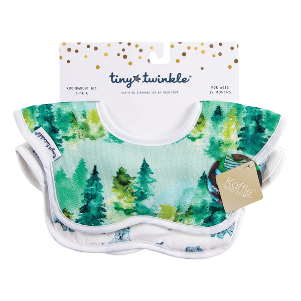 Kaffle Roundabout Bib 2PK - Forest Set