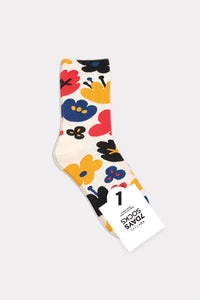 Women's Crew Socks Flower