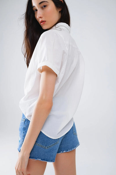 Short Sleeve Relaxed Button Up Shirt