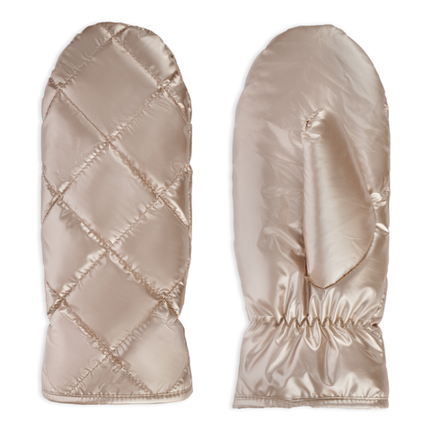 Club Rochelier Ladies Metallic Quilted Puffer Mitt
