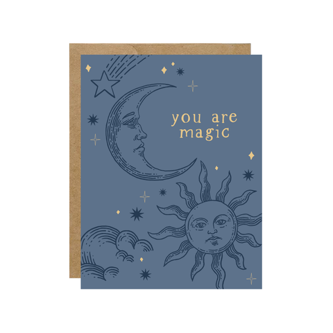 You Are Magic Moon & Sun Celestial Card