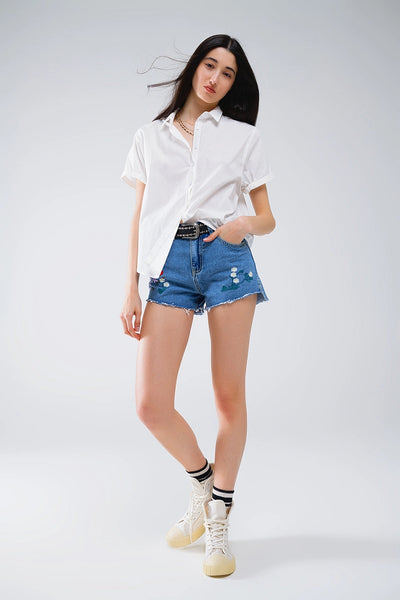 Short Sleeve Relaxed Button Up Shirt