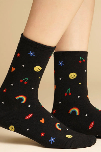 Women's Crew Socks Rainbow