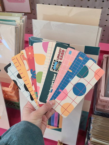 Library Card Bookmark
