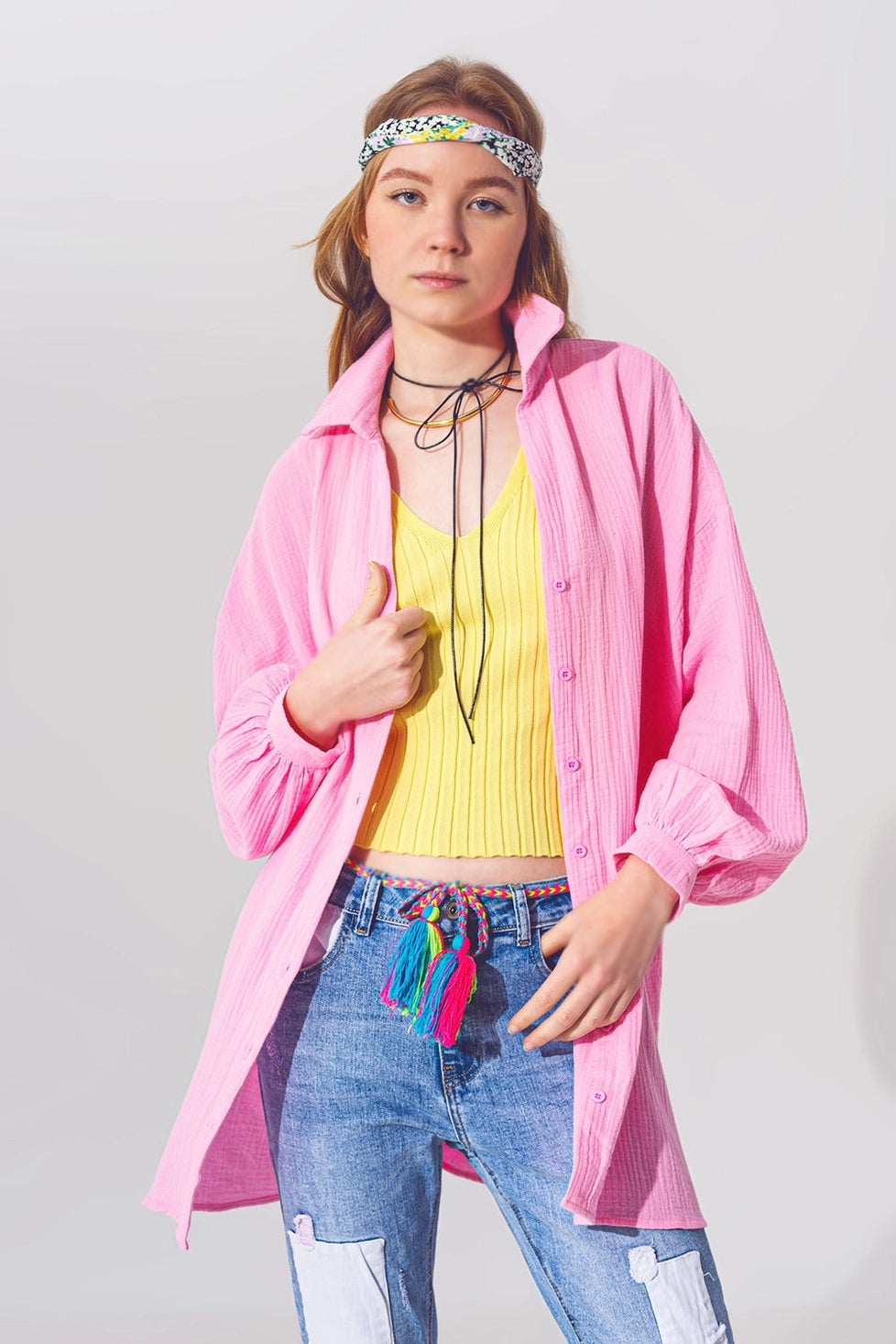 Textured Loose Fit Shirt