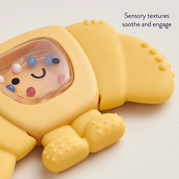 Sweetie Shake Plus™ - Teething + Rattle Toy (Croissant)