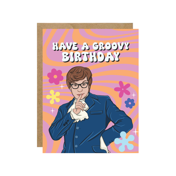 Groovy Birthday - Flower Power Card